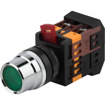 Кнопка ЭРА ABLF-22 зел. D22мм неон/240В 1з+1р BBT10-ABLF-K06E Б0045650