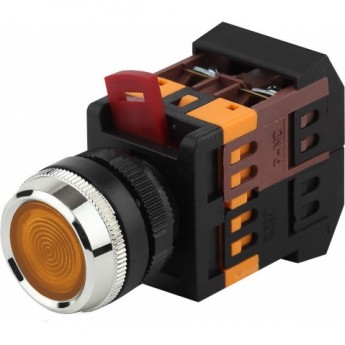 Кнопка ЭРА ABLFS-22 желт. D22мм неон/240В 1з+1р BBT30-ABLFS-K05E Б0045655