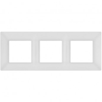 Рамка для розеток и выключателей ЭРА ELEGANCE Б0065816 14-5003-01М на 3 поста матовый белый