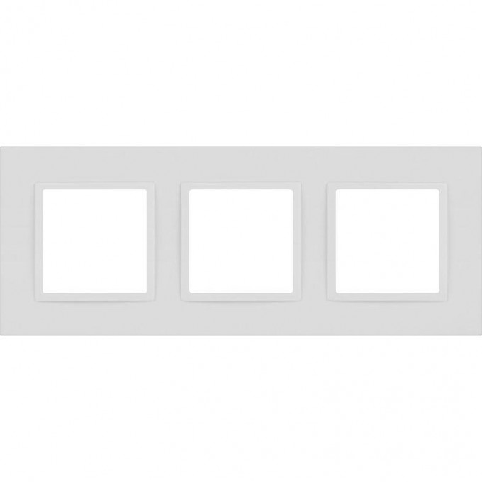Рамка для розеток и выключателей ЭРА ELEGANCE Б0065826 14-5013-01М Classic на 3 поста матовый белый B0065826
