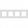 Рамка для розеток и выключателей ЭРА ELEGANCE Б0065828 14-5014-01М Classic на 4 поста матовый белый B0065828