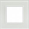 Рамка для розеток и выключателей ЭРА ELEGANCE Б0065832 14-5101-01М на 1 пост стекло матовый белый B0065832