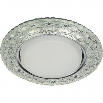 Светильник ЭРА DK LD24 SL/WH декор cо светодиодной подсветкой Gx53 прозрачный