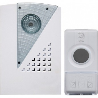 Звонок дверной ЭРА C41 беспроводной белый 32 мелодии